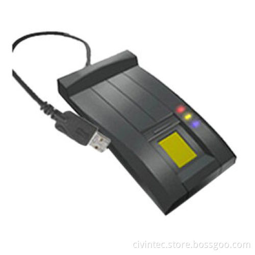 Fingerprint USB Smart Card Desktop Reader with High Resolution 508dpi Fingerprint Sensor